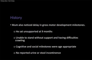 Penn Global Health 2021 Imaging Case Competition: Mzati Chikalipo presentation slide, case history